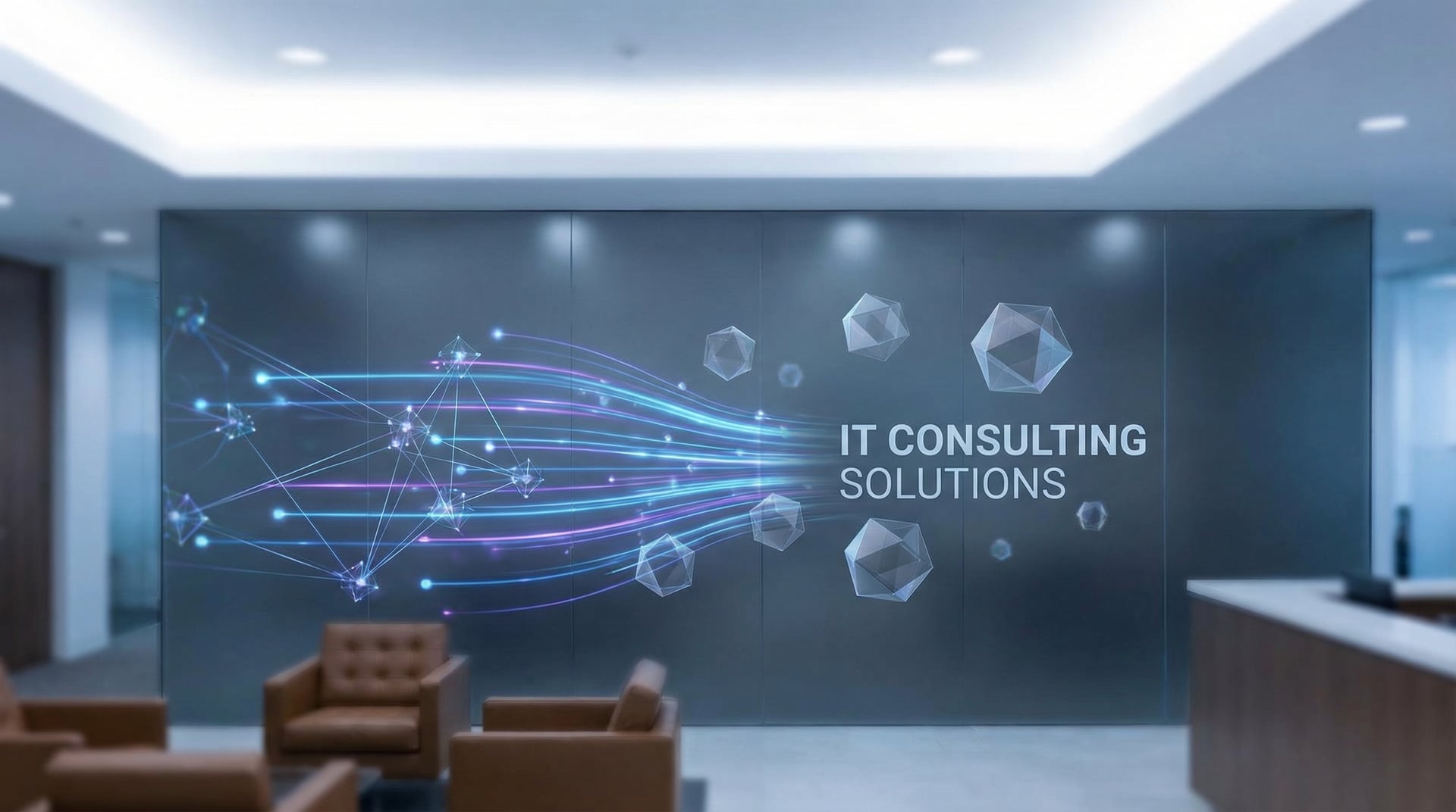 IT/DXを象徴する未来的なビジュアル